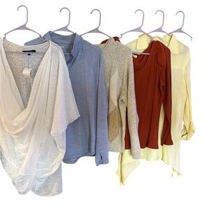 Off-the-Shoulder Ribbed Sweater in Rust